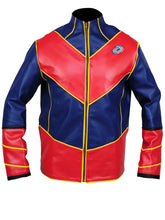 Load image into Gallery viewer, Men’s Kid ‘The Henry Hart’ Danger Multi Color Leather Superhero Jacket
