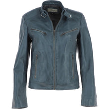 Load image into Gallery viewer, Women&#39;s Cafe Racer Real Leather Jacket
