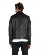 Load image into Gallery viewer, Men&#39;s Hugo Black Leather Jacket - Boneshia
