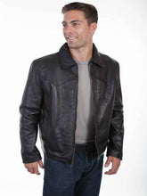 Load image into Gallery viewer, Men Black Western Leather Jacket – Boneshia
