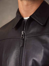 Load image into Gallery viewer, Vintage Men Black Leather Jacket – BONESHIA
