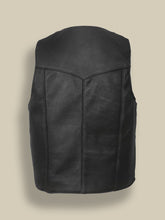 Load image into Gallery viewer, Mens Biker Premium Leather Vest - Boneshia.com
