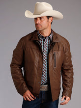 Load image into Gallery viewer, Men Cowboy Leather Jacket – Boneshia
