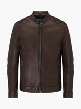 Load image into Gallery viewer, Men Stylish Vintage Brown Biker Jacket
