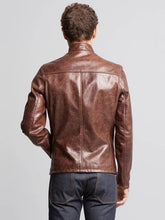 Load image into Gallery viewer, Mens Brown Dashing Real Leather Jacket
