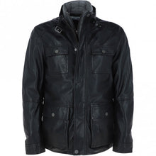 Load image into Gallery viewer, Men&#39;s Nappa Leather Detachable Double Collar Jacket
