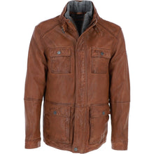 Load image into Gallery viewer, Men&#39;s Nappa Leather Detachable Double Collar Jacket
