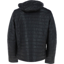 Load image into Gallery viewer, Men&#39;s Quilted Hooded Real Leather Jacket
