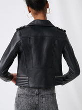 Load image into Gallery viewer, Womens Biker Zipper Jacket
