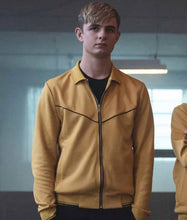 Load image into Gallery viewer, Alex Rider Otto Farrant Yellow Bomber Jacket
