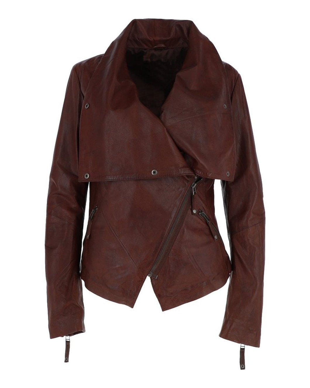 Women's Stylish Brown Biker Leather Jacket