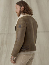 Load image into Gallery viewer, Mens Shearling Fur Collar Jacket - Boneshia
