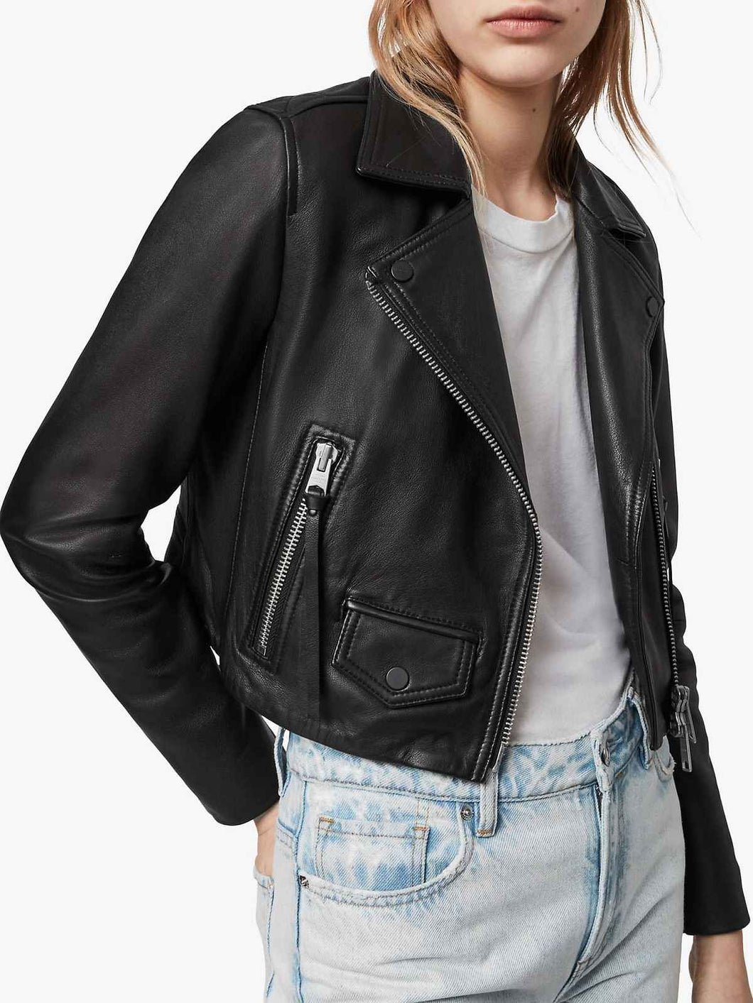 Women Natty Leather Jacket