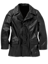 Load image into Gallery viewer, Long Real Leather Black Jacket – Boneshia
