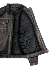 Load image into Gallery viewer, Men Vintage Biker Leather Jacket – Boneshia
