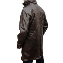 Load image into Gallery viewer, Dogs Aiden Pearce Brown Leather Coat – Boneshia

