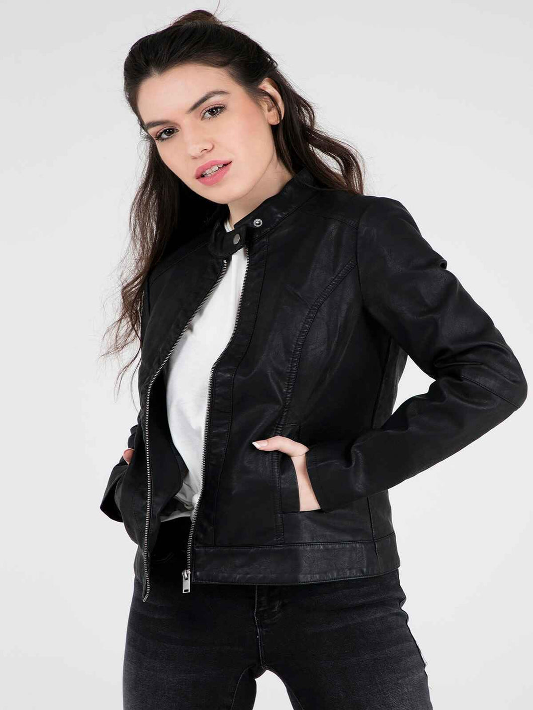 Womens Real Leather Elegant Leather Jacket – Boneshia.com