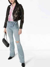 Load image into Gallery viewer, Trendy Black Asymmetric Leather Jacket For Women – Boneshia
