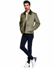 Load image into Gallery viewer, Yellowstone Kevin Costner Green John Dutton Quilted Cotton Jacket
